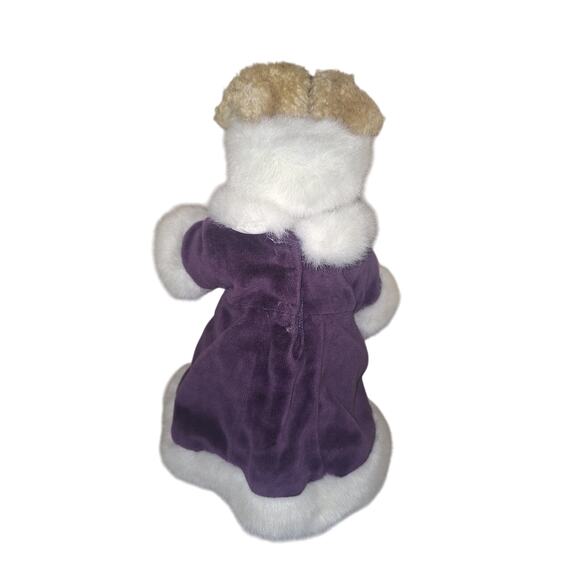 Vintage Boyds Emily Babbit Collection Rabbit Purple Winter Coat Collectible Gift - Picture 2 of 4
